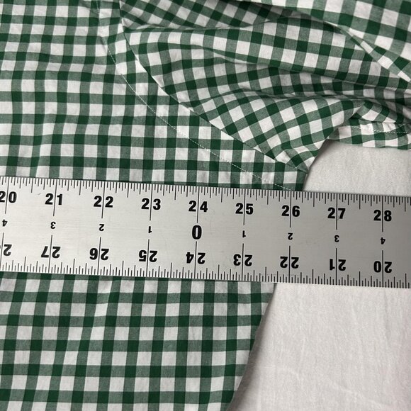 Ralph Lauren Shirt Mens XL Green Gingham Button Down Classic Fit Oxford Pony - Picture 9 of 12